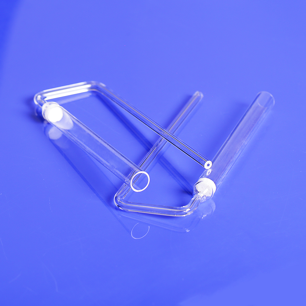 BET Chemical Analysis Transparent U Shape Quartz Tube
